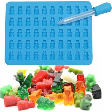 TEMPSA Moule en Silicone A Chocolate Gâteau Couleur Aléatoire 50 Petite Ours (1/4)