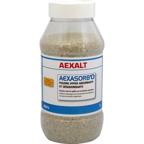 Polvere deodorante assorbente, Aexasorb acqua, 1L - AEXALT - AB670