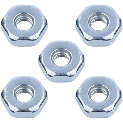 5 Pièces écrou de Trononneuse pour STIHL MS360 MS180 MS381 MS440 MS660 MS250 MS038 et Plus de Modèles, écrou de Chane Universel M8 Ecrou pour Carter de Chaine (1/4)