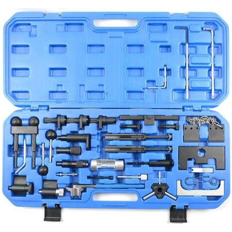 royaluxe-– Kit coffret outil calage pour Audi/VW 1.2 1.4 1.9 2.0 – Outil de réglage courroie de distribution – Rivetage et séparation – Acier haute qualité