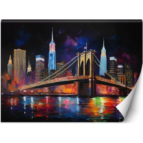 Fototapete Stadt Abstraktion Brücke New York 100x70 cm (1/5)