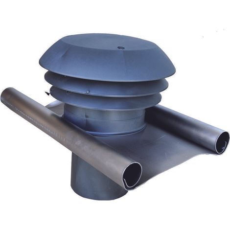 Chapeau de toiture plastique ardoise ⌀125 - CARA⌀125A ECONONAME - CARA⌀125A