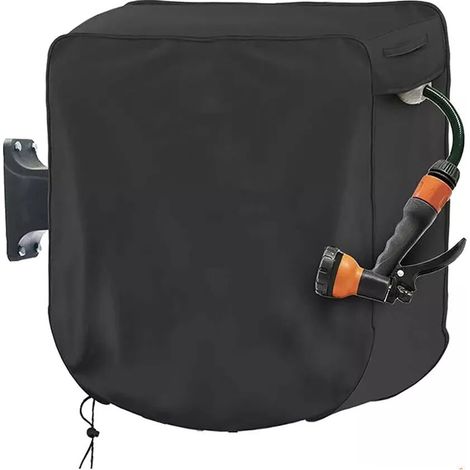 Funda para carrete de manguera, 604560 cm, funda para carrete de manguera de montaje en pared, tela Oxford 420D, color negro. (1/5)