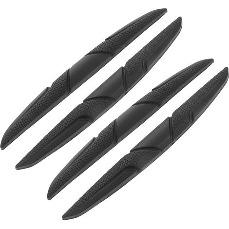 Bandes Anti-collision en Silicone pour Portes et Pare-chocs de Voiture, Lot de 4 Baguettes Noires Auto-adhésives, Protection Anti-rayures pour Portières et Rétroviseurs (1/5)