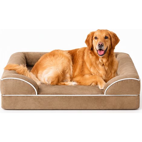 Coussin de repos imperméable et déhoussable beige 59 x 44 cm (1/5)