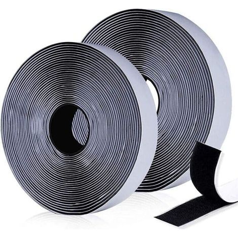 Scratch Autocollant, Bandes Auto-agrippantes Auto-Adhésives,10 m x 20 mm Rubans Adhésifs Bande Ruban Scratch Hook Loop Autoadhésif pour Cadres Photos Installation, Bricolage, Moustiqu (1/4)