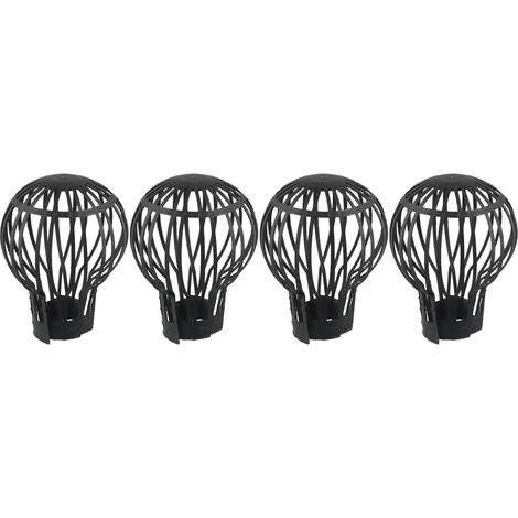 Lot de 4 tamis de protection contre les feuilles de descente pour éviter (1/5)
