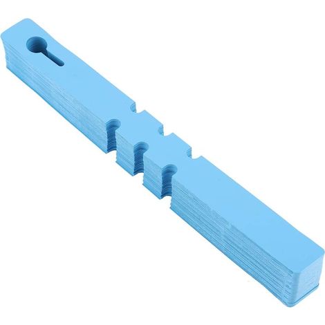 Étiquettes de Plantes en PVC, 100 Pièces, étiquettes de Jardin en Boucle avec 3 Emplacements pour Cartes Réglables pour Le Marquage du Plateau Graines et du Pot (1/5)