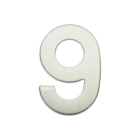 Tür Nummer 9 Edelstahl mit Kleber GSC 003302619
