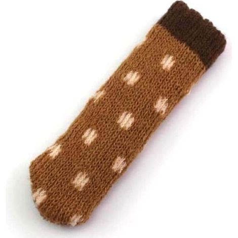 Chaise Chaise Haute Jambe Chaussettes Élastique Meubles Protecteur De Sol Dur, Tissé Antidérapant Anti-bruit Résistant À L'usure Table Couverture De Pied Tabouret Table De Thé Tapis De Pied Marron Qua (1/4)