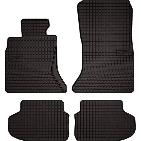 Alfombrillas de goma para coche: BMW Serie 5 F10 sedán (2010-2013) - negras, a medida