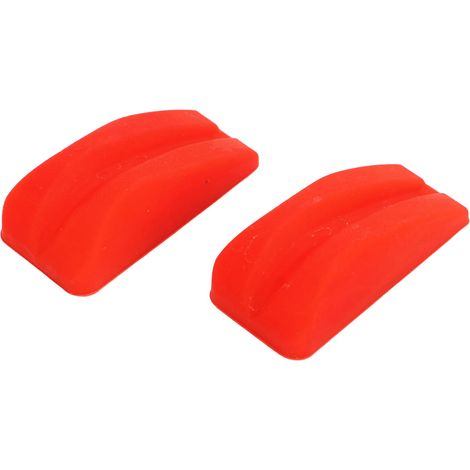 Lot de 2 amortisseurs de vibrations en caoutchouc pour arc, légers et de couleur rouge vif, pour réduire le bruit et les vibrations de la corde. (1/5)