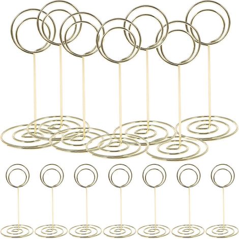 Lot de 20 porte-numéros de table, pinces pour marque-places et porte-étiquettes de prix.-8.5X4cm-Golden
