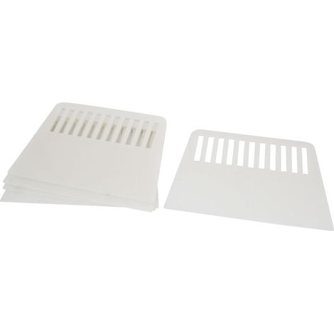 5 pièces 5'' Breite Trapez Kunststoff Lack Entferner Tapete Kitt Schaber Blanc