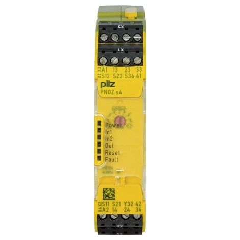 Bloc logique de sécurité PNOZ s4 24VDC 3 n/o 1 n/c PILZ Tension de fonctionnement: 24 V/DC 3 NO (T),