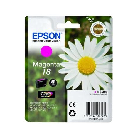 Cartucho epson 18 magenta xp-102 xp-202 xp-205 xp-302 xp-305 xp-402 xp-405 (1/2)