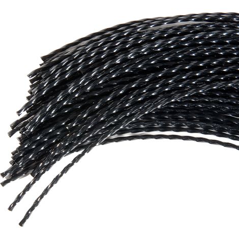 Jardiaffaires – Fil torsadé pour débroussailleuse 3mm – Longueur 35cm – Coupe nette sans éclat – Pour terrains accidentés