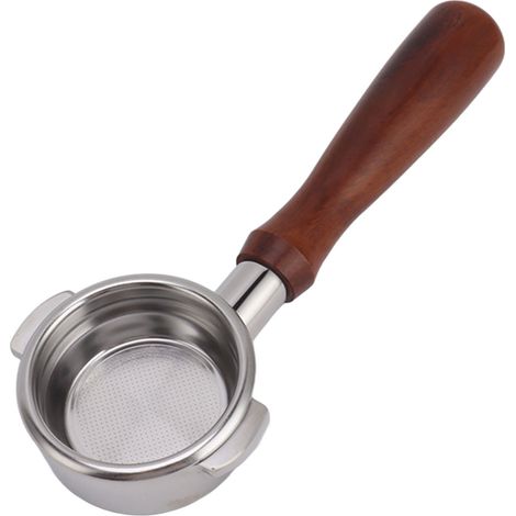 Bodenloser Filterhalter aus Massivholz, ergonomisch und abnehmbar, für Expobar Kaffeemaschinen, bodenloser Griff (1/4)