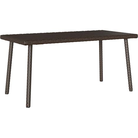 Maison Exclusive - Garten-Couchtisch Rechteckig Braun 80x40x37 cm