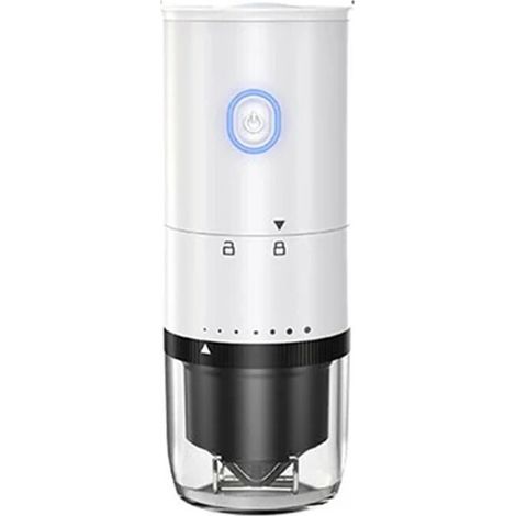 Molinillo de café para uso doméstico y exterior, tapa extraíble, tamaño de molienda ajustable, molinillo de café eléctrico, B