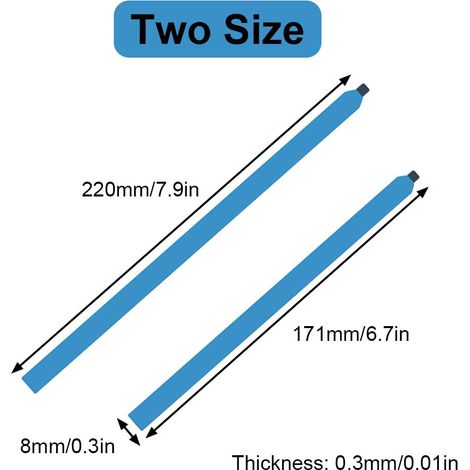 Pack of 20 Adhesive Strips for Laptop Screens, Easy-to-Remove Strips for LCD Screen Removal, Phone and Tablet Repair (171CM+210CM) (1/5)