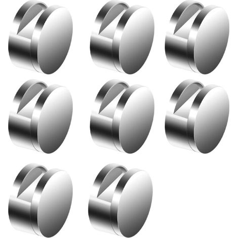 Spiegelklammern aus Zinklegierung, Halterungen für Glasablagen / zur Befestigung von Glasspiegeln / 8 Stück (1/5)