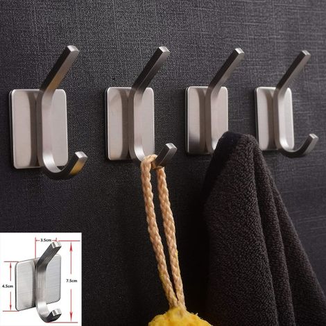 supports de douche autocollants Argent (1/4)