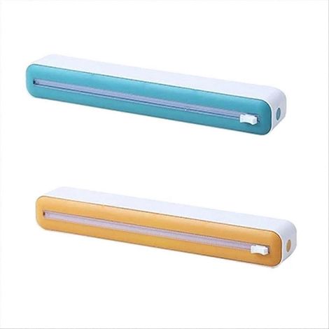 Distributeur magnétique rechargeable de film étirable avec coupe-film (1/5)