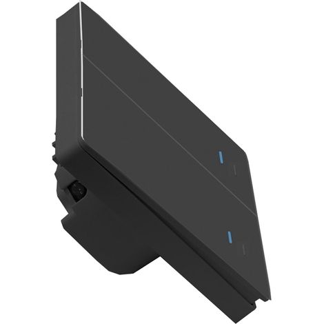 Interrupteur connecté Wi-Fi avec bouton-poussoir, commande vocale, télécommande et commandes tactiles. Compatible avec Alexa. Fonctions : programmation, minuterie et compte à rebours. Nécessite un fil (1/5)