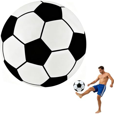 9 Inch Inflatable Beach Ball, Heavy Duty PVC Football, Ideal for Water Games, Swimming Pools, Beach and Summer Parties (1/5)