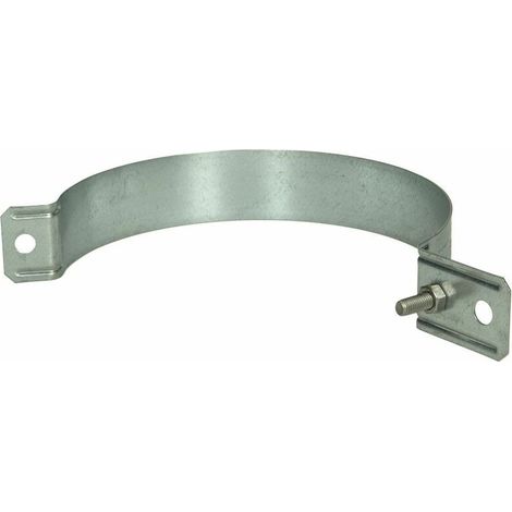 Collier pour descentes de gouttière diamètre 120 mm St/tZn avec alésage diamètre 11 mm