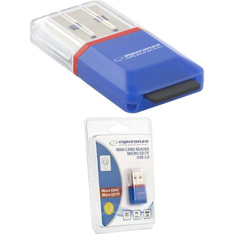 Lettore di schede MicroSD Esperanza EA134B (chiavetta USB MicroSD) (1/4)