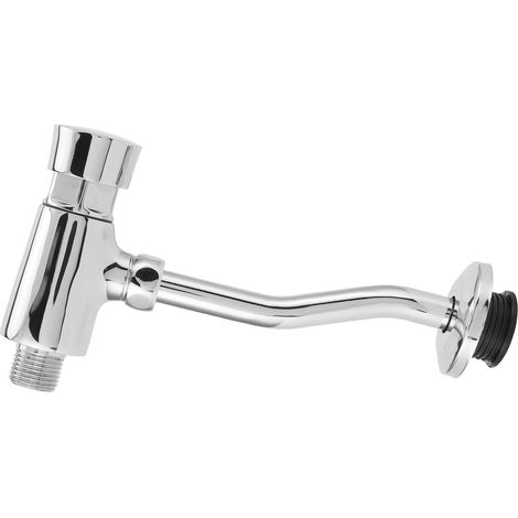 G1/2 Urinal-Spülventil-Set, wandmontiert, mit Handspülknopf für Badezimmer-WC (1/5)