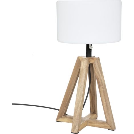 Terrassenleuchte MATIA, Ständer aus Akazienholz, H. 58 cm (1/5)