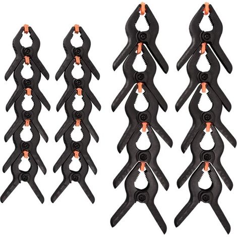 Juego de 20 clips de resorte de nailon y clips de plástico de alta resistencia: 10 clips de 2 pulgadas y 10 clips de 3 pulgadas (1/5)