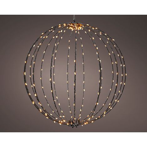 Lumineo LED Außen Kugel Schwarz 38 cm IP44
