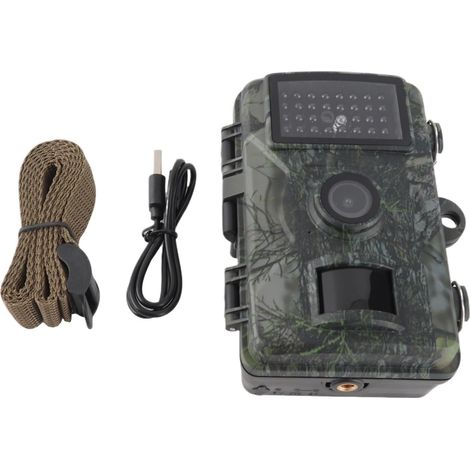 Caméra Faune Sauvage 16MP 1080P Caméra De Chasse Et Jeu À La Faune Sécurité Activée par Le Mouvement IP66 Étanche Nuit Infrarouge Extérieure Surveillance Fiable Précise (1/5)