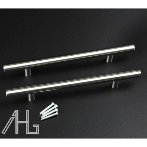 (Silber) T-förmiger Möbelgriff aus Edelstahl – 20er-Pack – 160 mm Achsabstand – Modernes Design (1/4)