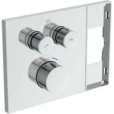 Ideal Standard Ceratherm Navigo Solos - Unterputz-Thermostatarmatur für 2 Verbraucher, Chrom A7894AA (1/5)