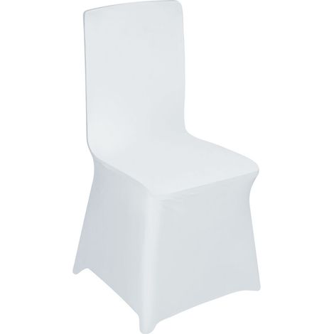 Stuhlhussen Schleifenband Universell Stuhl Husse Stuhlbezüge Stretch Stuhlhussen für Festen Hochzeit Feiern Geburtstag Stuhl (Weiß, 50 Stück), HENGMEI