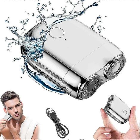 USB Rechargeable Rotary Shaver - Waterproof Cordless Men's Grooming Kit (1/5)