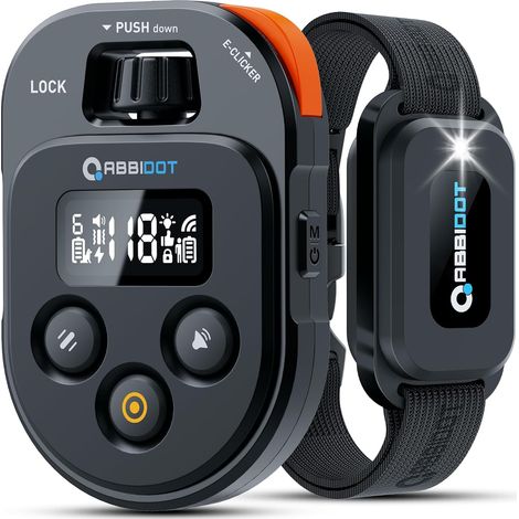 Collier de Dressage pour Chien - Portée de 3.2 Km, 3 Veilleuses, 178 Niveaux avec 4 Modes, Clicker électrique, Collier électrique Rechargeable pour Petits et Grands Chiens (Noir, 1 Collier) (1/5)
