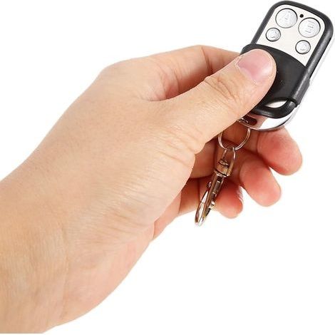 Schlüsselanhänger-Fernbedienung, 4 Stück, universelle Klonfunktion für Auto- und Garagentoröffner, 433 MHz (1/4)