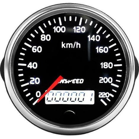 Cnspeed Gps Speedometer 12v/24v 85mm 220km/h For Car Motorcycle (1/5)