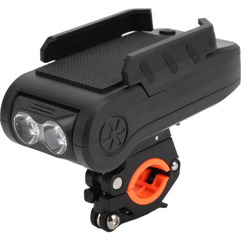 4-in-1 Fahrradscheinwerfer mit Hupe, Handyhalterung und wasserdichter Powerbank für Mountainbikes (1/5)