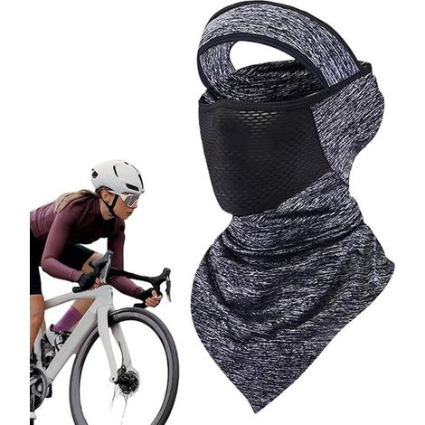 Maschera protettiva solare，Copertura per il viso，sciarpa traspirante per il collo，ideale per sport estivi，attività all'aperto (1/5)