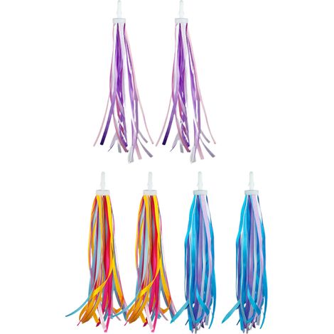 Guirlandes Colorées pour Vélo et Trottinette - EINNENFFER - 32 Bandes de Rubans en Plastique, Décoration Amusante pour Enfants, Installation Facile sur Guidon (1/5)