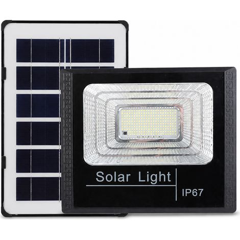 Projecteur LED Solaire Extérieur IP67 40 W, 112 LED, Télécommande, Capteur de Lumière et Minuterie pour Jardin (1/5)