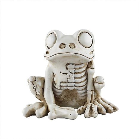 Modèle de squelette de grenouille pour Halloween, statue d'animal squelette, décorations de grenouille (1/5)