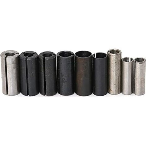 Fräsfutter für Fräsmaschine (Packung mit 1, 9 Stück, Größen 1 bis 9)